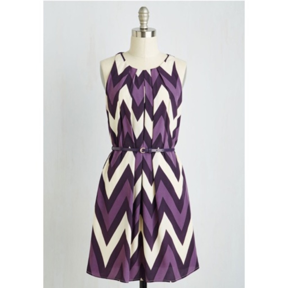 Modcloth Great Wavelengths Dress in Purple